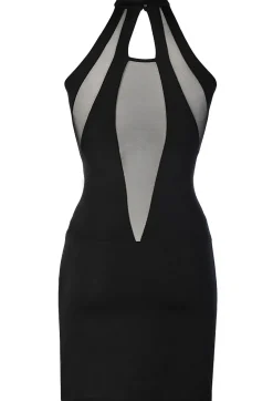 Neckholder Kleid Strech und Tüll