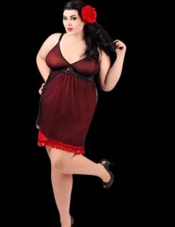 Negligee mit Rüschen ADE2011