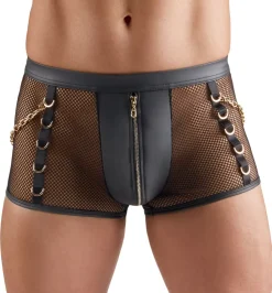 Netz Pants mit Ketten und Ringe