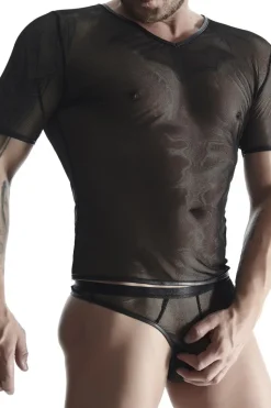 Netz T-Shirt mit feinen Details