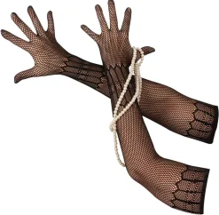 Netzhandschuhe mit Muster