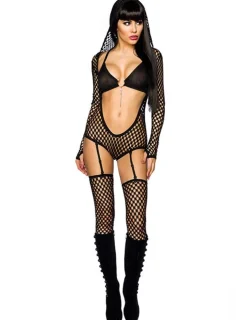 Netz-Outfit von Saresia schwarz