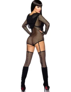 Netz-Outfit von Saresia schwarz