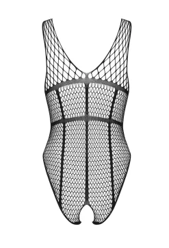 Netz-Teddy Streifenmuster ouvert