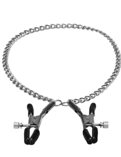 Nippelklemmen "Alligator" mit Kette