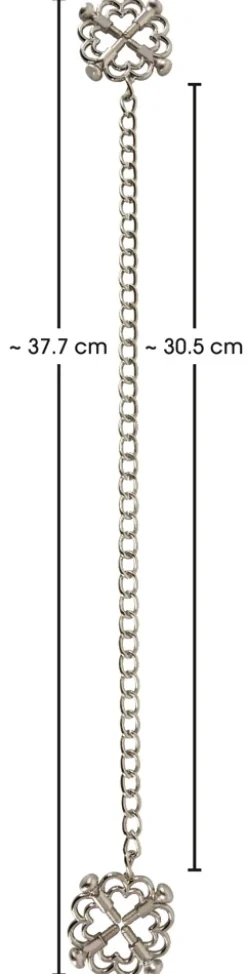 Nippelklemmen mit Kette aus Edelstahl