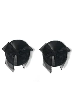 Nipple Patches mit Schleifen aus Satin