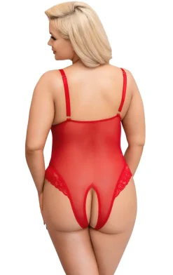 Ouvert Spitzen-Body Powernet Mash