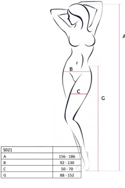 Ouvert Strumpfhose S021 rot Universalgröße