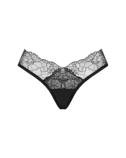 Panties mit feiner Spitze in schwarz