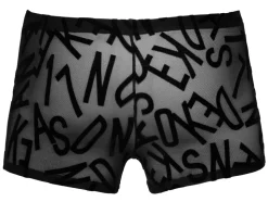 Pants mit Buchstabenprint schwarz