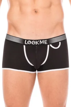 Panty mit Reißverschluss aus weichem dehnbarem Material und breitem Gummibund