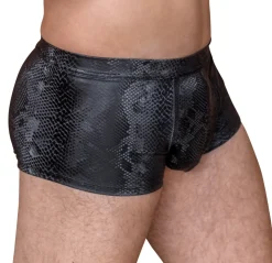 Panty mit Schlangenhaut Optik aus mattglänzendem Material