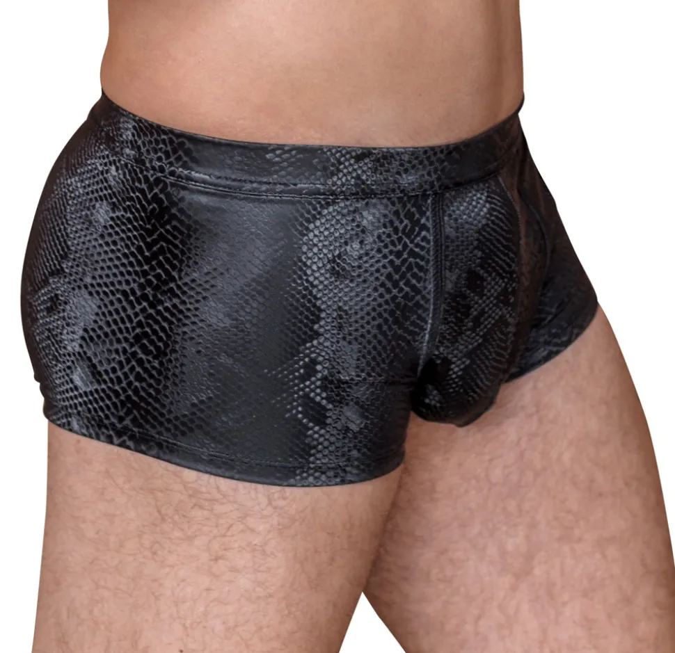 Panty mit Schlangenhaut Optik aus mattglänzendem Material
