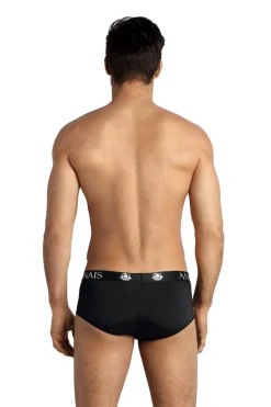 Petrol Brief in schwarz mit breiten Gummibund