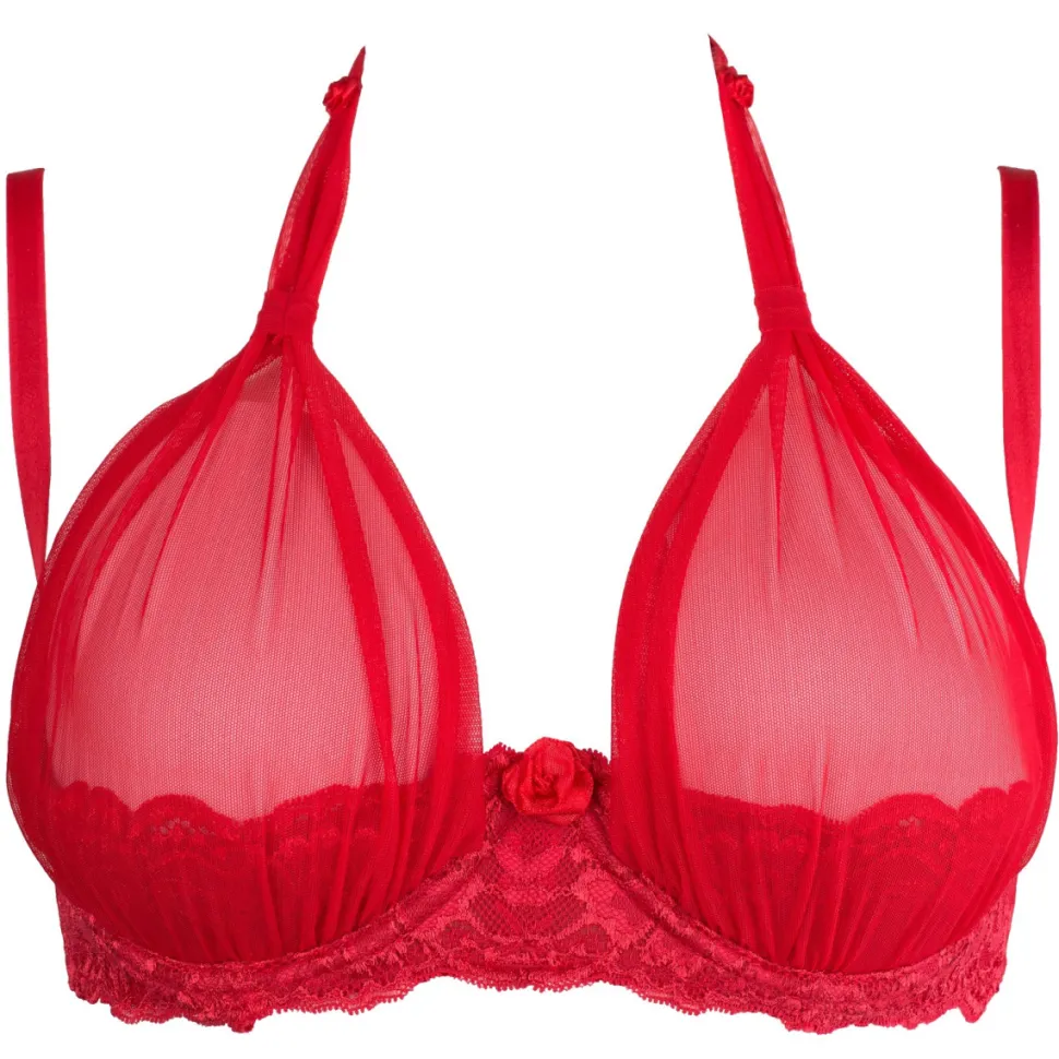 Plus Size BH Neckholder Spitze Tüll