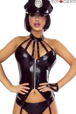 Polizei Outfit 6-teilig schwarz