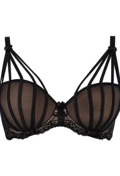 Push-Up BH schwarz-beige