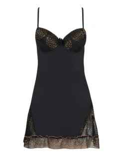 SARENA Negligeé & Panty LC 90239 schwarz