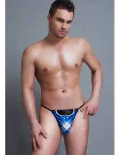 Scherzstring Polizist MC/9033 blau