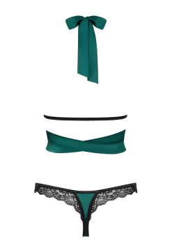 Sensuelia Top & Thong grün