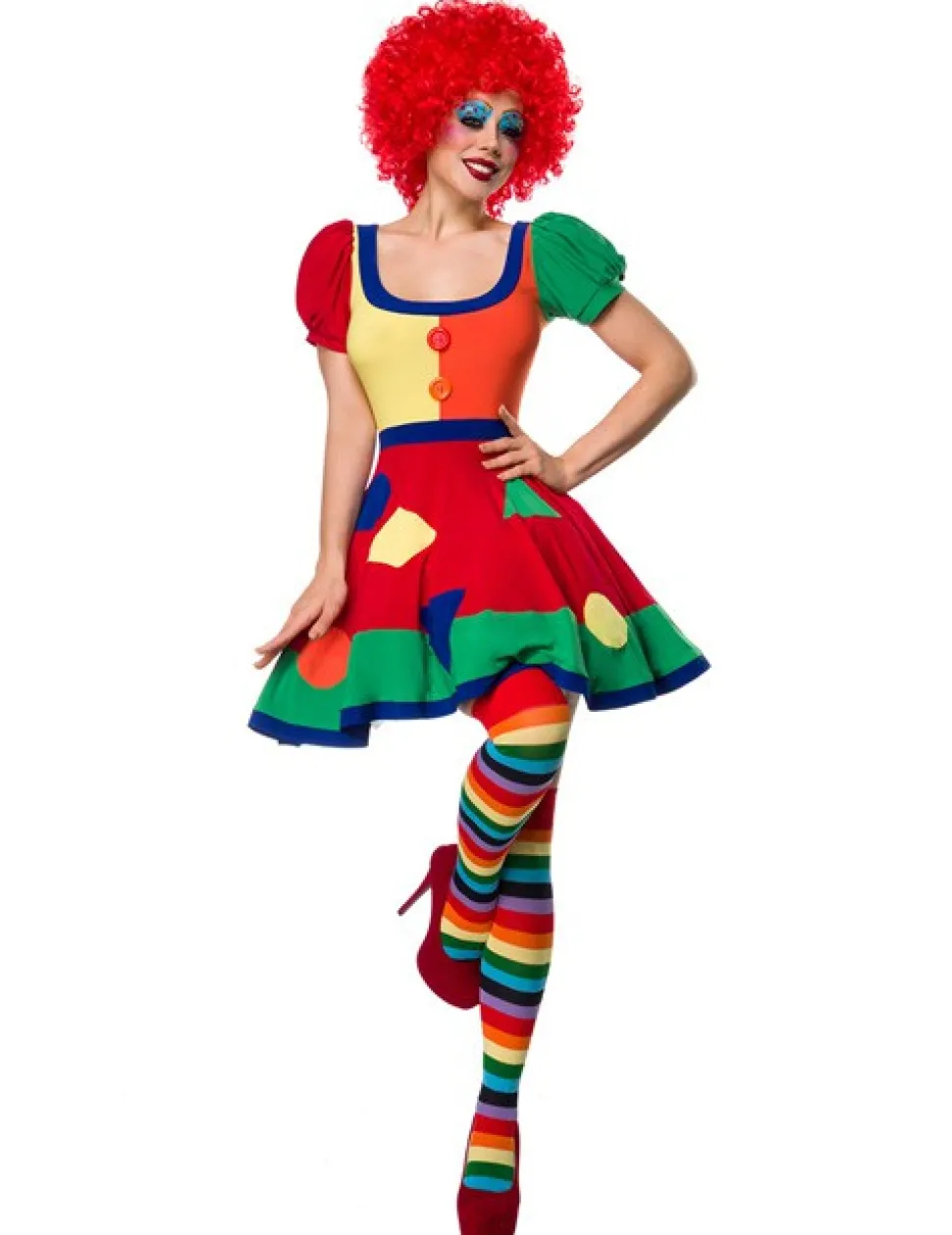 Süßes Clown Kostüm - Komplettset