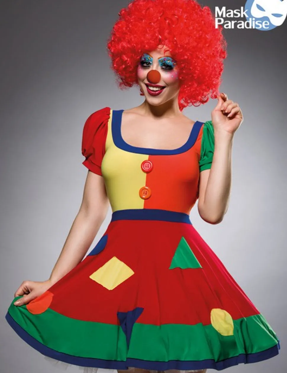 Süßes Clown Kostüm - Komplettset