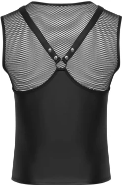 Shirt im Mattlook mit Netz