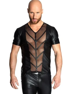 Shirt mit transparenten Einsätzen