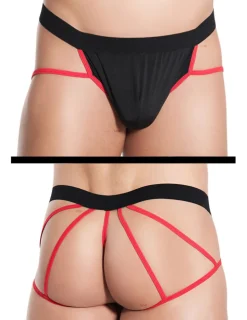 Slip Bastien schwarz/rot