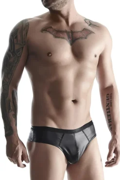 Slip im matten Wetlook Underwear Männerpanty Clubwear