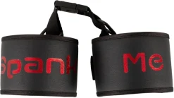 Spank me Cuffs schwarz/rot