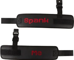 Spank me Cuffs schwarz/rot