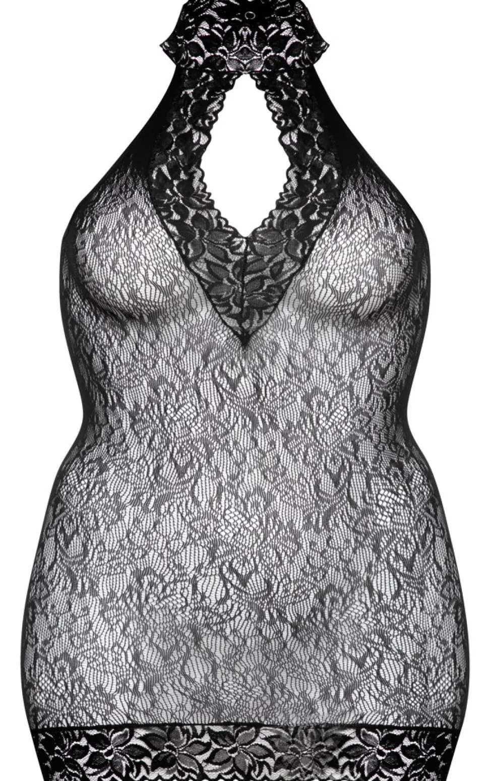 Spanking Netzkleid schwarz