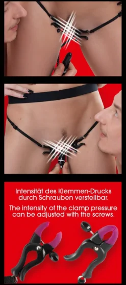 Spreader String mit Vibrator Scharmlippenspreizer