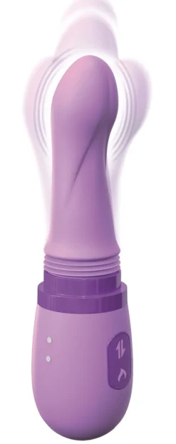 Stoß- und- Rotations- Vibrator lila