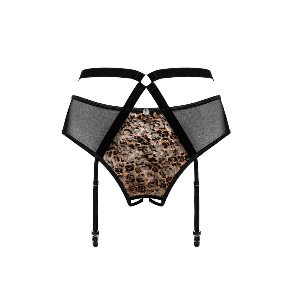 Strapsgürtel Leoparden Look Mash Curvy Ouvert