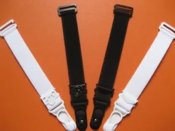 Strapshalter weiß schwarz - Strumpfhalter Korsetts Corsage