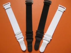 Strapshalter weiß schwarz - Strumpfhalter Korsetts Corsage