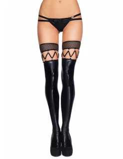 Straps-Strümpfe Marica schwarz