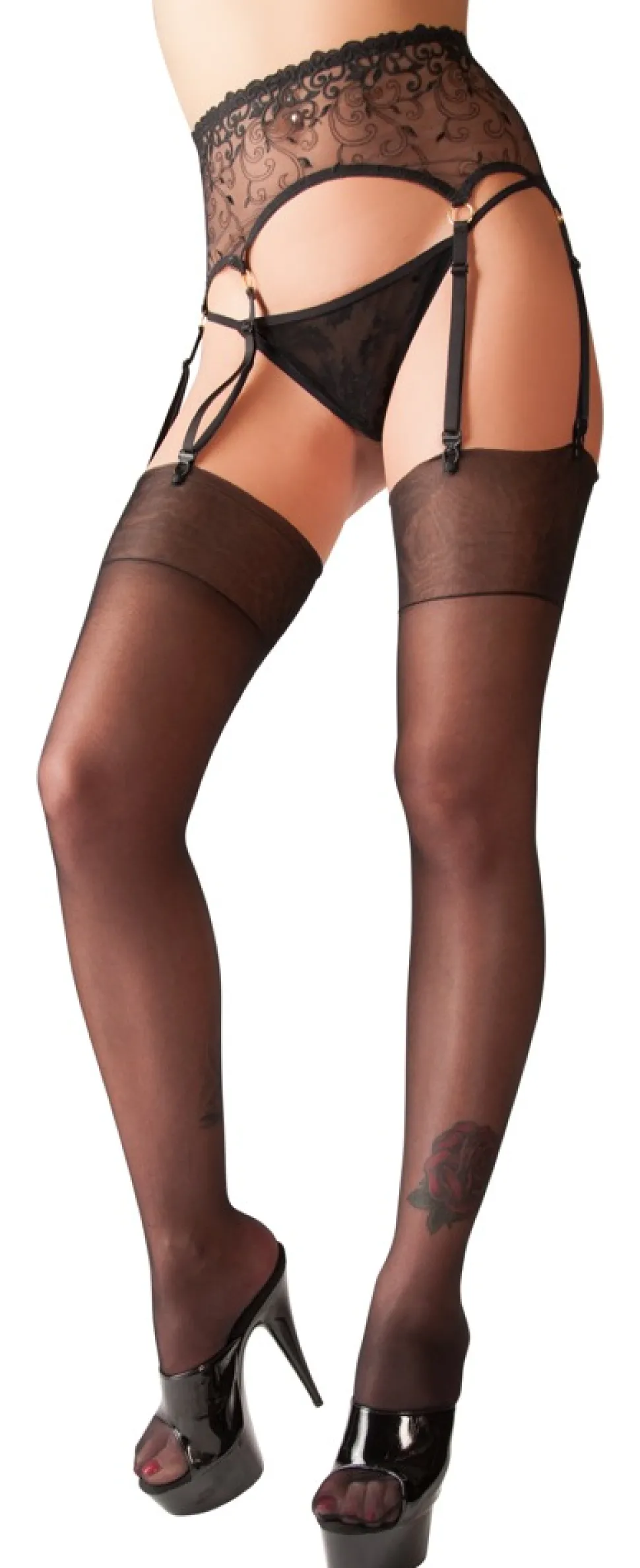 Strapsstrümpfe schwarz