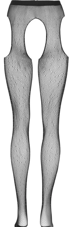 Straps-Strumpfhose mit Glitzersteine