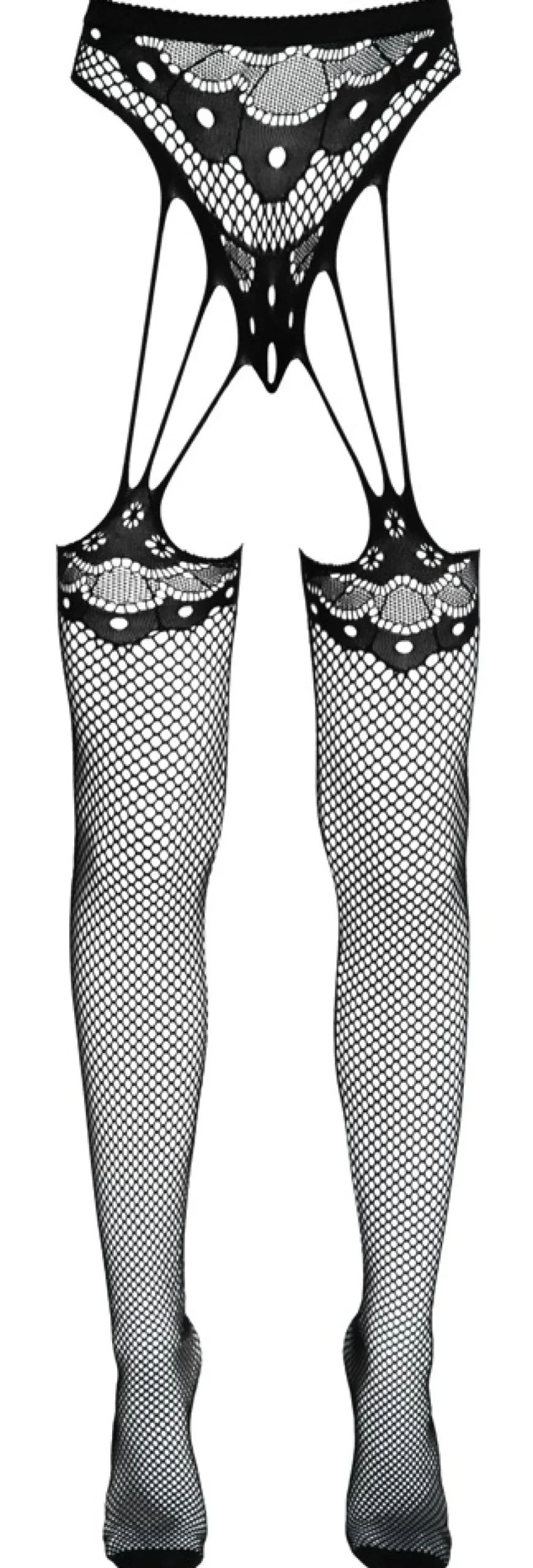 Strapsstrumpfhose schwarz