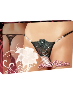 String Strass schwarz