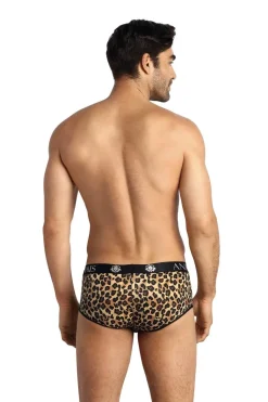 stylische Herren Panty im Leoparden-Look aus weicher und dehnbarer Mikrofaser