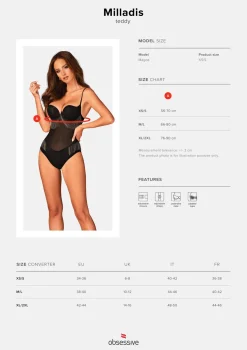 Teddy mit Zierketten aus feinem Material