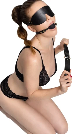 7-teiliges Bondage-Set Lederoptik