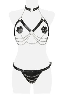 3-teiliges Erotikset 15139 schwarz