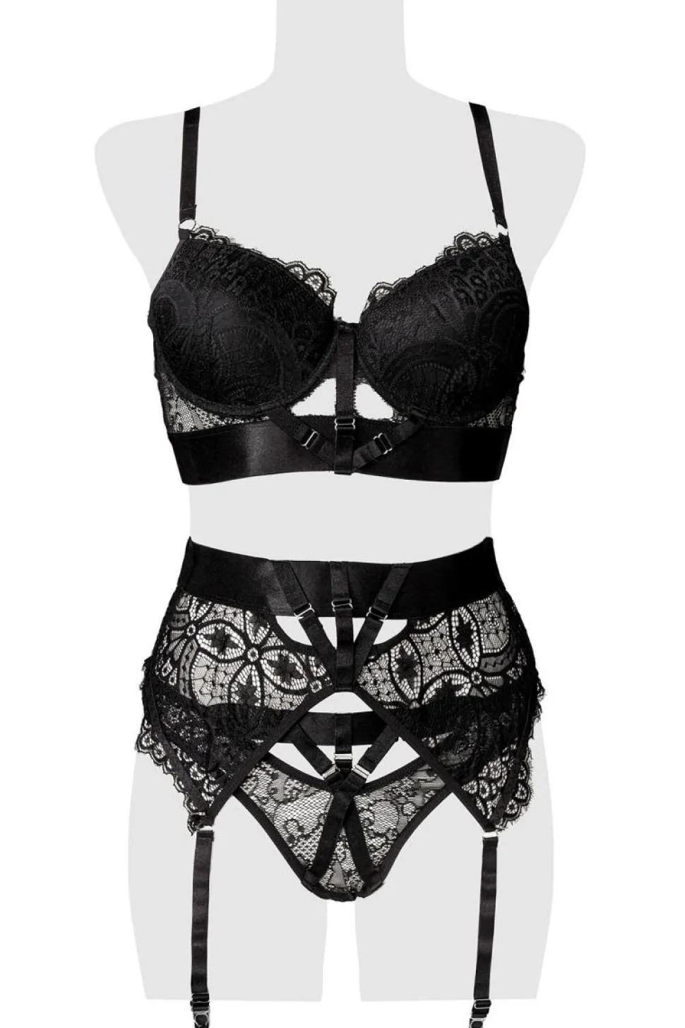 3-teiliges Erotikset mit Spitze