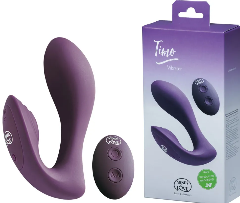 Timo Vibrator mit Fernbedienung lila